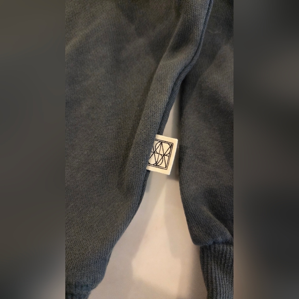 Araminta James Bonjour Sweatshirt By Anthropologie Green Crew Neck - Picture 7 of 8